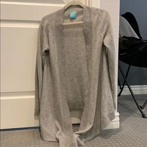 C&C California grey cashmere cardigan